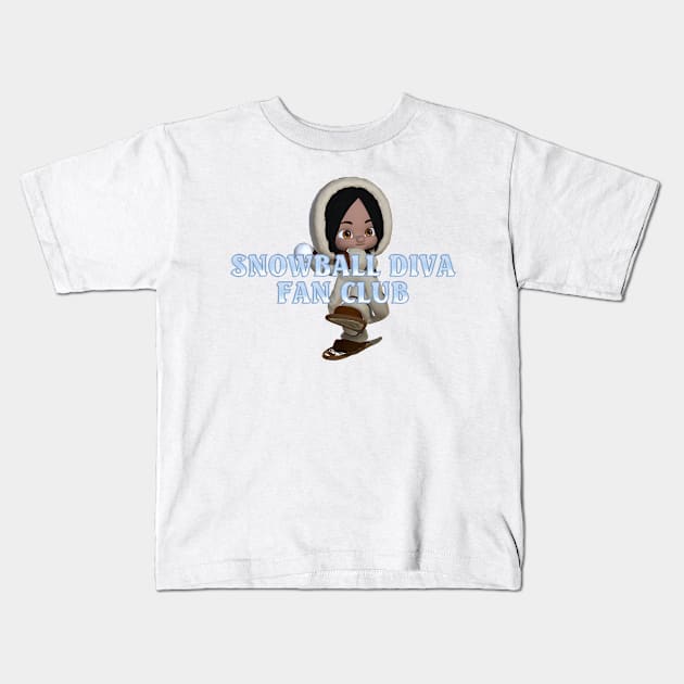 Snowball Diva Fan Club Kids T-Shirt by teepossible